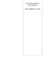 Second Sunday of Advent 2022